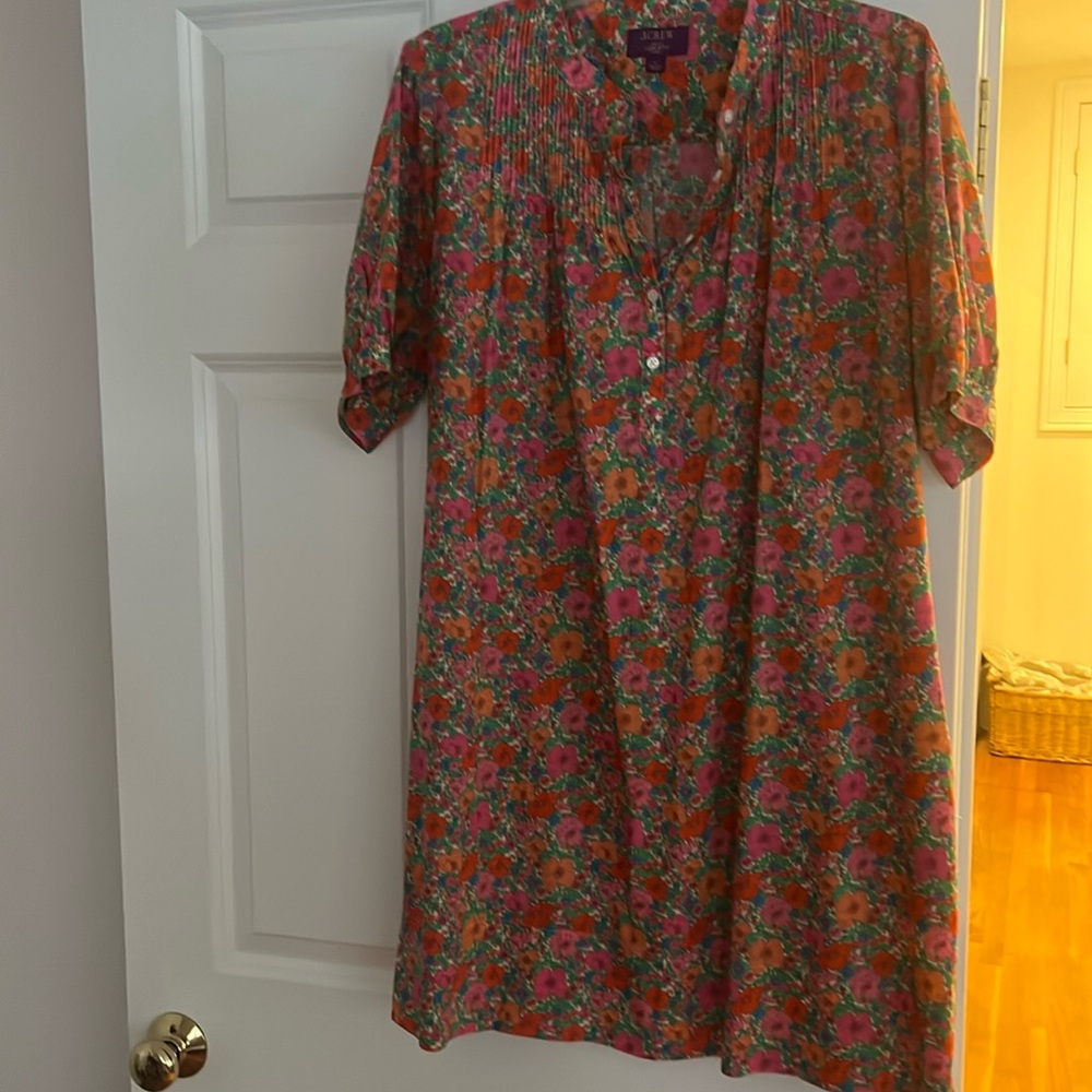 JCrew summer dress in Liberty print.